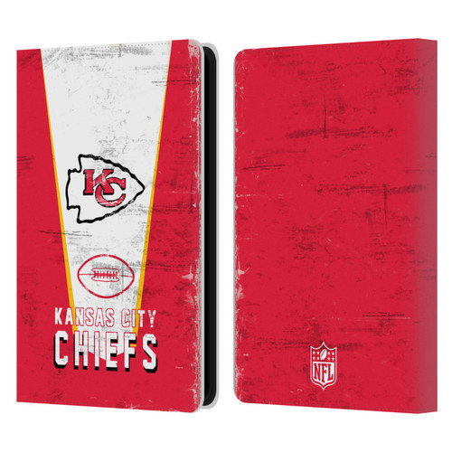 NFL Kansas City Chiefs Logo Art Banner Leather Book Wallet Case Cover For Amazon Kindle Paperwhite 5 (2021)