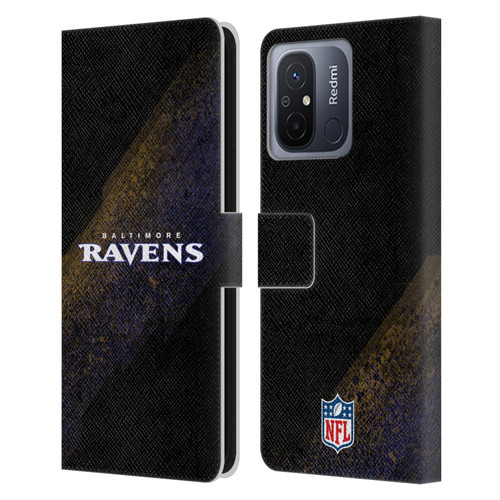 NFL Baltimore Ravens Logo Blur Leather Book Wallet Case Cover For Xiaomi Redmi 12C