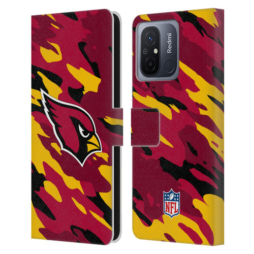 NFL Arizona Cardinals Logo Camou Leather Book Wallet Case Cover For Xiaomi Redmi 12C