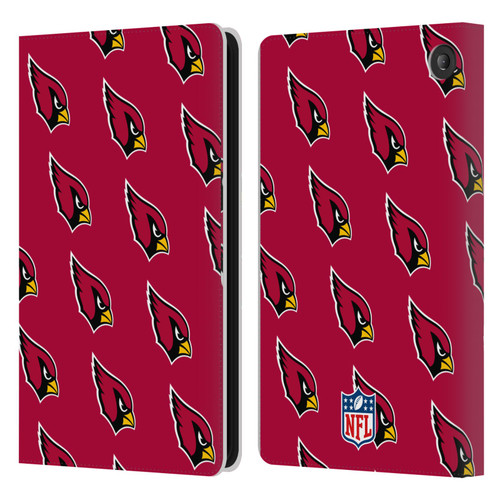 NFL Arizona Cardinals Artwork Patterns Leather Book Wallet Case Cover For Amazon Fire 7 2022