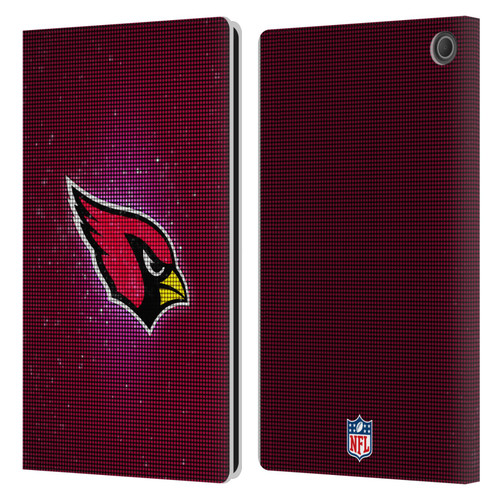 NFL Arizona Cardinals Artwork LED Leather Book Wallet Case Cover For Amazon Fire Max 11 2023