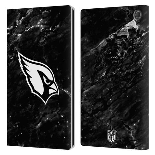 NFL Arizona Cardinals Artwork Marble Leather Book Wallet Case Cover For Amazon Fire Max 11 2023
