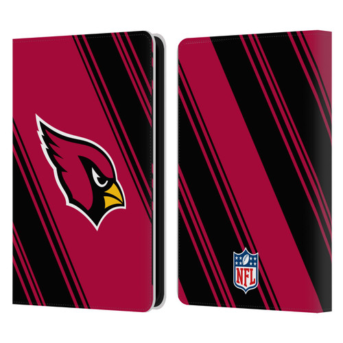 NFL Arizona Cardinals Artwork Stripes Leather Book Wallet Case Cover For Amazon Kindle 11th Gen 6in 2022