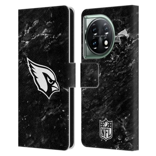 NFL Arizona Cardinals Artwork Marble Leather Book Wallet Case Cover For OnePlus 11 5G