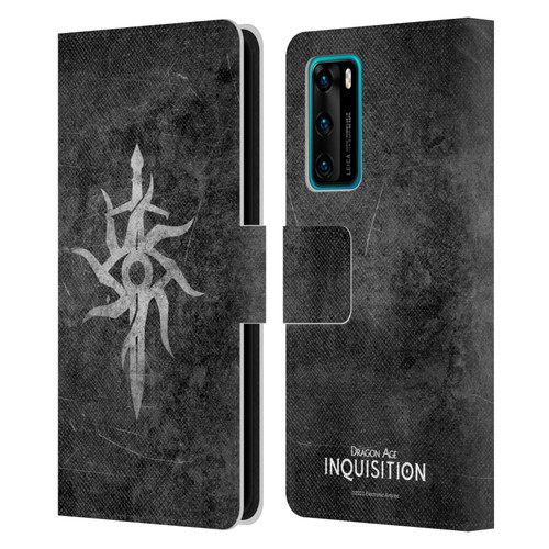 EA Bioware Dragon Age Inquisition Graphics Distressed Symbol Leather Book Wallet Case Cover For Huawei P40 5G