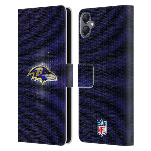 NFL Baltimore Ravens Artwork LED Leather Book Wallet Case Cover For Samsung Galaxy A05