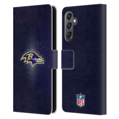 NFL Baltimore Ravens Artwork LED Leather Book Wallet Case Cover For Samsung Galaxy A25 5G