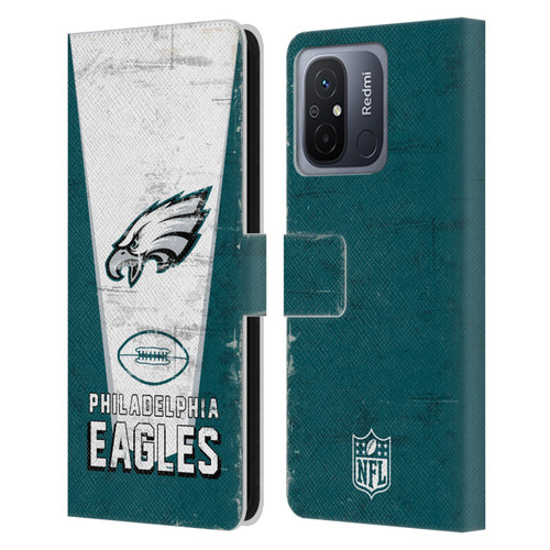NFL Philadelphia Eagles Logo Art Banner Leather Book Wallet Case Cover For Xiaomi Redmi 12C