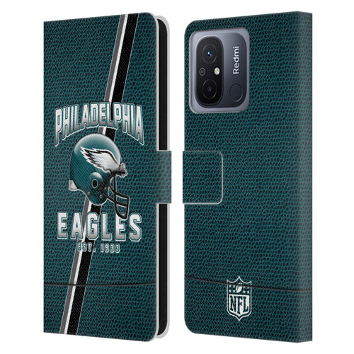 NFL Philadelphia Eagles Logo Art Football Stripes Leather Book Wallet Case Cover For Xiaomi Redmi 12C