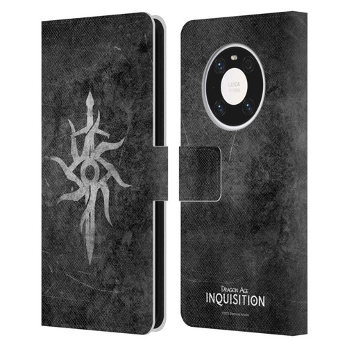 EA Bioware Dragon Age Inquisition Graphics Distressed Symbol Leather Book Wallet Case Cover For Huawei Mate 40 Pro 5G
