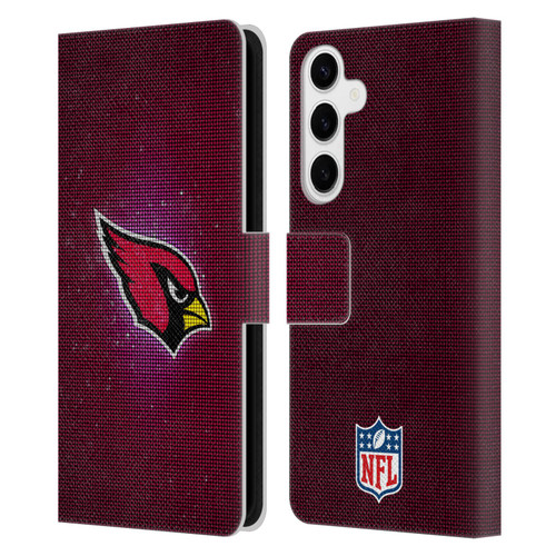 NFL Arizona Cardinals Artwork LED Leather Book Wallet Case Cover For Samsung Galaxy S24+ 5G