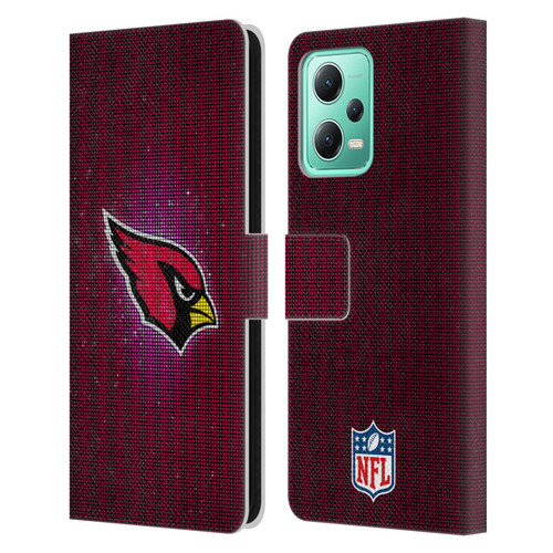 NFL Arizona Cardinals Artwork LED Leather Book Wallet Case Cover For Xiaomi Redmi Note 12 5G