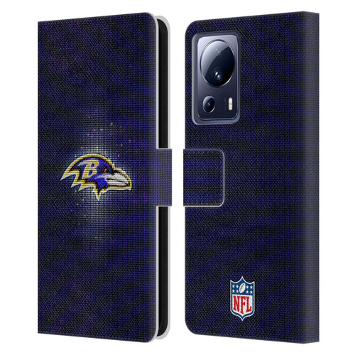 NFL Baltimore Ravens Artwork LED Leather Book Wallet Case Cover For Xiaomi 13 Lite 5G