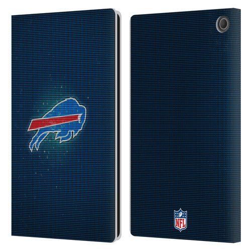 NFL Buffalo Bills Artwork LED Leather Book Wallet Case Cover For Amazon Fire Max 11 2023