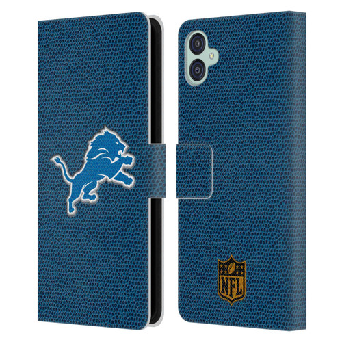 NFL Detroit Lions Logo Football Leather Book Wallet Case Cover For Samsung Galaxy M04 5G / A04e