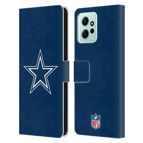 NFL Dallas Cowboys Logo Plain Leather Book Wallet Case Cover For Xiaomi Redmi 12