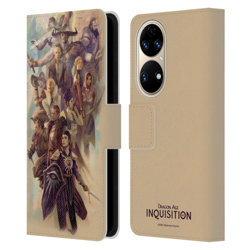 EA Bioware Dragon Age Inquisition Graphics Companions And Advisors Leather Book Wallet Case Cover For Huawei P50