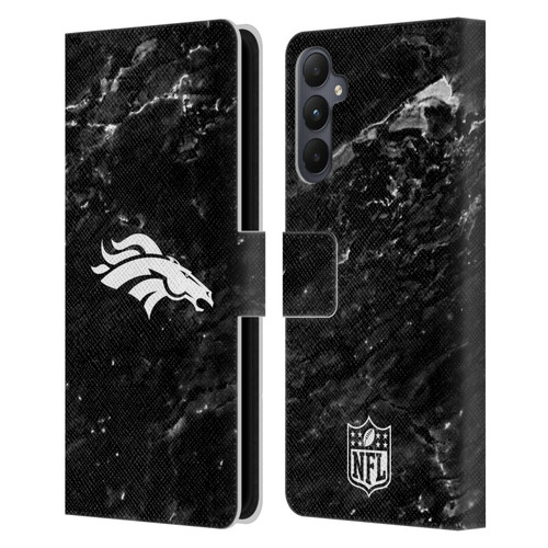NFL Denver Broncos Artwork Marble Leather Book Wallet Case Cover For Samsung Galaxy A05s