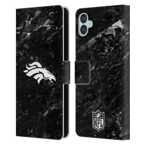 NFL Denver Broncos Artwork Marble Leather Book Wallet Case Cover For Samsung Galaxy M04 5G / A04e