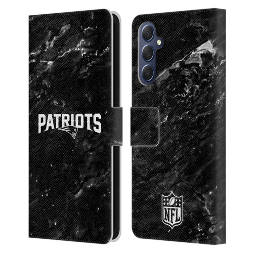 NFL New England Patriots Artwork Marble Leather Book Wallet Case Cover For Samsung Galaxy M54 5G
