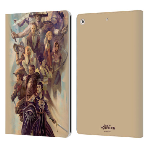 EA Bioware Dragon Age Inquisition Graphics Companions And Advisors Leather Book Wallet Case Cover For Apple iPad 10.2 2019/2020/2021
