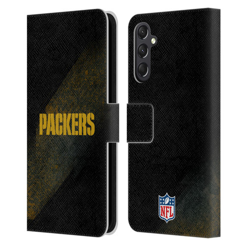 NFL Green Bay Packers Logo Blur Leather Book Wallet Case Cover For Samsung Galaxy A24 4G / M34 5G
