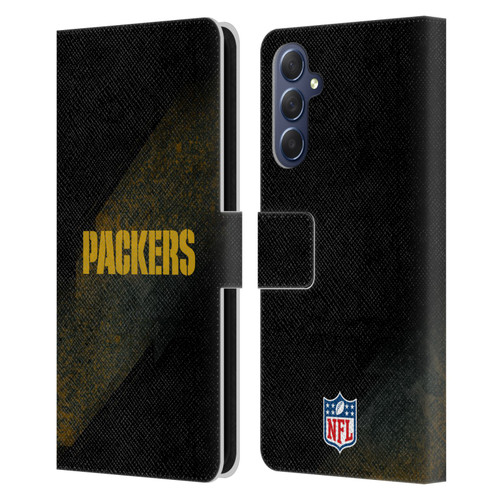 NFL Green Bay Packers Logo Blur Leather Book Wallet Case Cover For Samsung Galaxy M54 5G