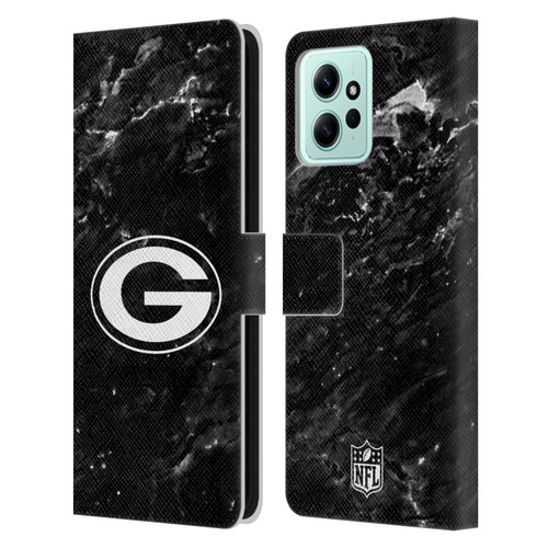 NFL Green Bay Packers Artwork Marble Leather Book Wallet Case Cover For Xiaomi Redmi 12