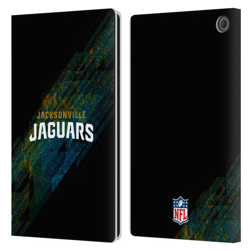 NFL Jacksonville Jaguars Logo Blur Leather Book Wallet Case Cover For Amazon Fire Max 11 2023