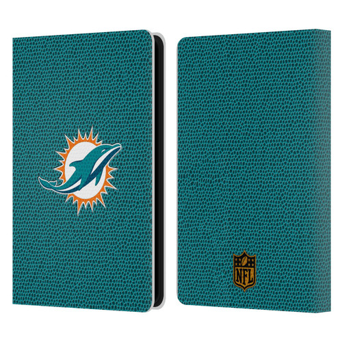 NFL Miami Dolphins Logo Football Leather Book Wallet Case Cover For Amazon Kindle Paperwhite 5 (2021)
