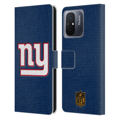NFL New York Giants Logo Football Leather Book Wallet Case Cover For Xiaomi Redmi 12C