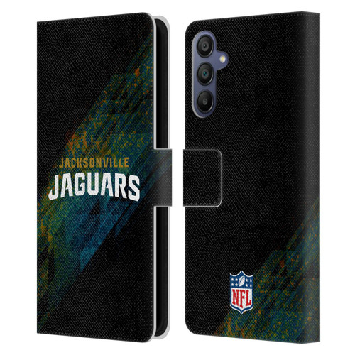 NFL Jacksonville Jaguars Logo Blur Leather Book Wallet Case Cover For Samsung Galaxy A15