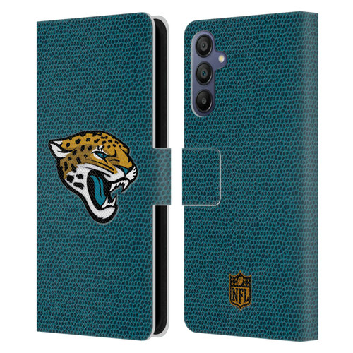 NFL Jacksonville Jaguars Logo Football Leather Book Wallet Case Cover For Samsung Galaxy A15