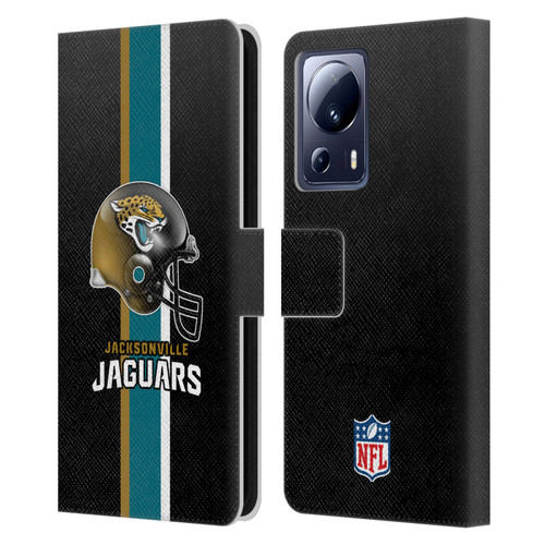 NFL Jacksonville Jaguars Logo Helmet Leather Book Wallet Case Cover For Xiaomi 13 Lite 5G