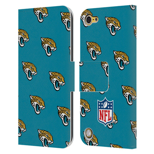 NFL Jacksonville Jaguars Artwork Patterns Leather Book Wallet Case Cover For Apple iPod Touch 5G 5th Gen