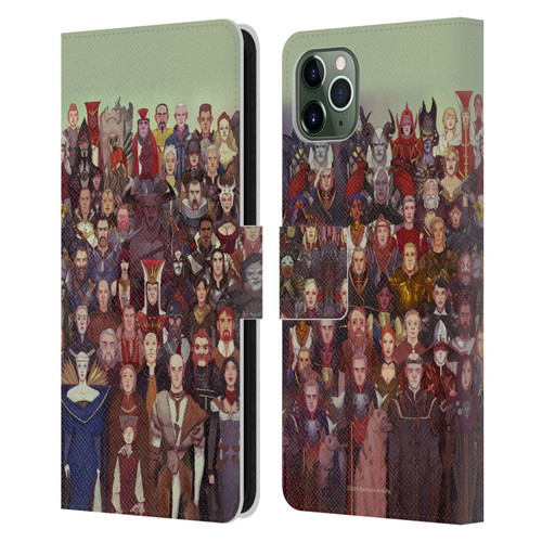 EA Bioware Dragon Age Inquisition Graphics Cast Of Thousands Leather Book Wallet Case Cover For Apple iPhone 11 Pro Max
