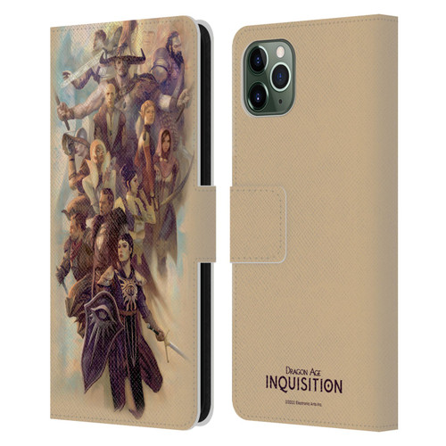 EA Bioware Dragon Age Inquisition Graphics Companions And Advisors Leather Book Wallet Case Cover For Apple iPhone 11 Pro Max