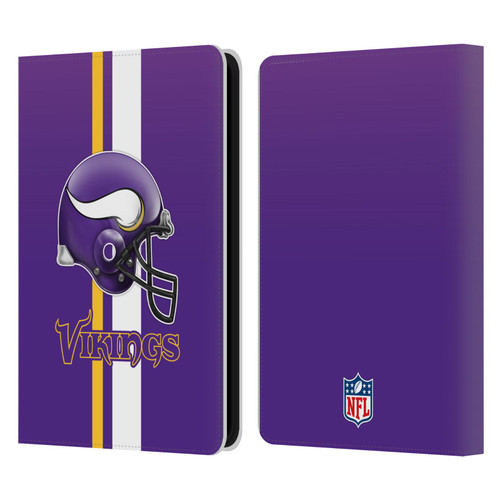 NFL Minnesota Vikings Logo Helmet Leather Book Wallet Case Cover For Amazon Kindle 11th Gen 6in 2022