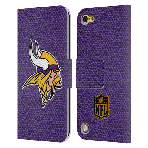 NFL Minnesota Vikings Logo Football Leather Book Wallet Case Cover For Apple iPod Touch 5G 5th Gen
