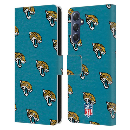 NFL Jacksonville Jaguars Artwork Patterns Leather Book Wallet Case Cover For Samsung Galaxy M54 5G