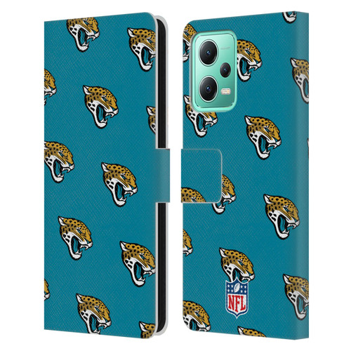NFL Jacksonville Jaguars Artwork Patterns Leather Book Wallet Case Cover For Xiaomi Redmi Note 12 5G