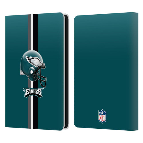 NFL Philadelphia Eagles Logo Helmet Leather Book Wallet Case Cover For Amazon Kindle Paperwhite 5 (2021)