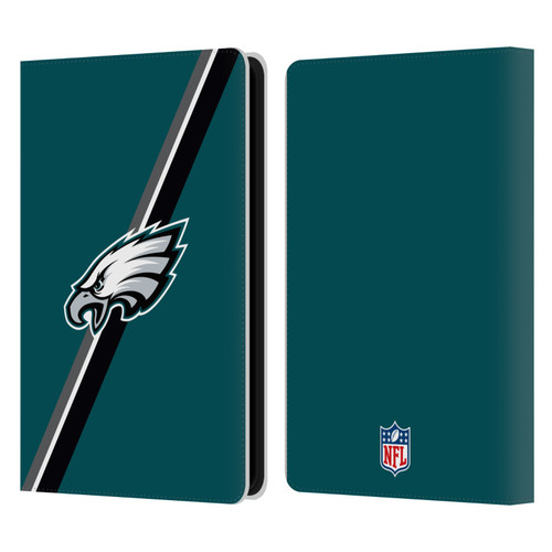 NFL Philadelphia Eagles Logo Stripes Leather Book Wallet Case Cover For Amazon Kindle Paperwhite 5 (2021)