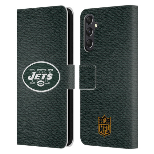 NFL New York Jets Logo Football Leather Book Wallet Case Cover For Samsung Galaxy A24 4G / M34 5G