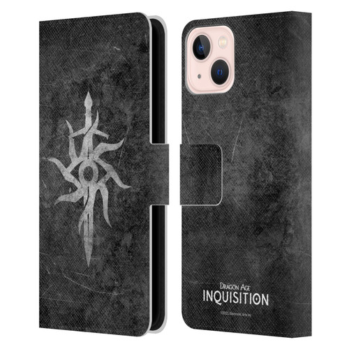 EA Bioware Dragon Age Inquisition Graphics Distressed Symbol Leather Book Wallet Case Cover For Apple iPhone 13