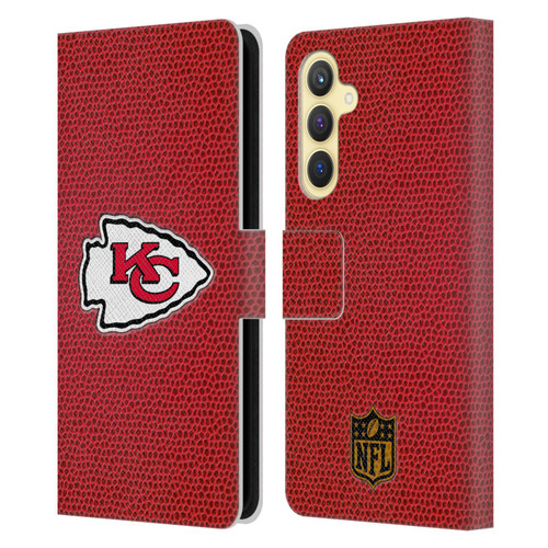 NFL Kansas City Chiefs Logo Football Leather Book Wallet Case Cover For Samsung Galaxy S23 FE 5G