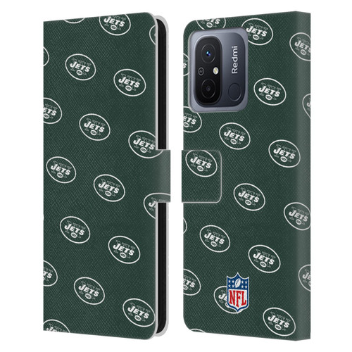 NFL New York Jets Artwork Patterns Leather Book Wallet Case Cover For Xiaomi Redmi 12C
