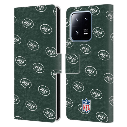 NFL New York Jets Artwork Patterns Leather Book Wallet Case Cover For Xiaomi 13 Pro 5G