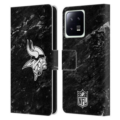 NFL Minnesota Vikings Artwork Marble Leather Book Wallet Case Cover For Xiaomi 13 5G