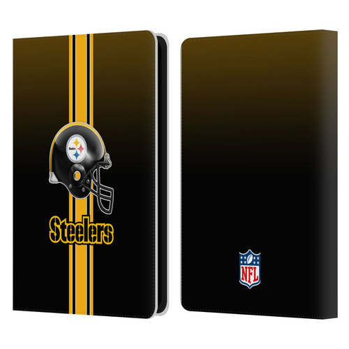 NFL Pittsburgh Steelers Logo Helmet Leather Book Wallet Case Cover For Amazon Kindle Paperwhite 5 (2021)